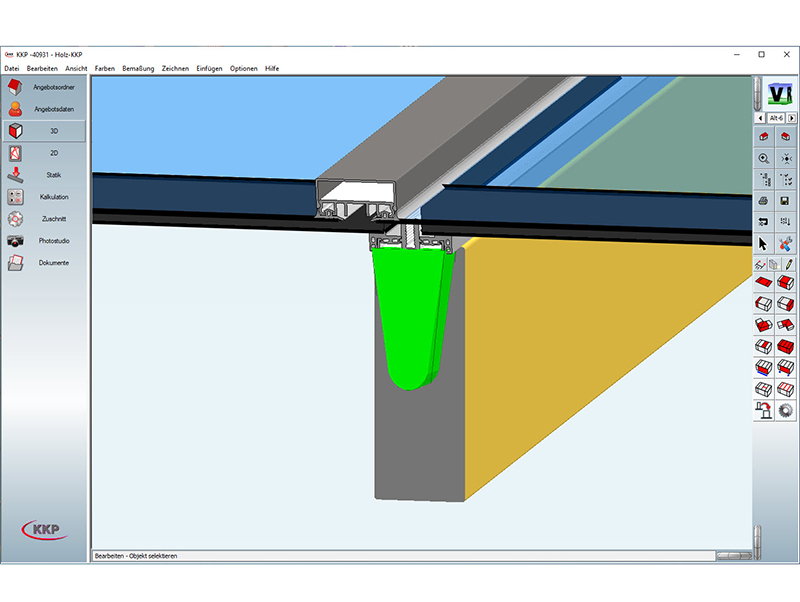 Im Holzbereich können sogar Schwalbenschwanzverbindungen definiert und hinsichtlich der zu erwartenden Belastbarkeit hinterfragt werden. Foto: © Soft-Ing. Team