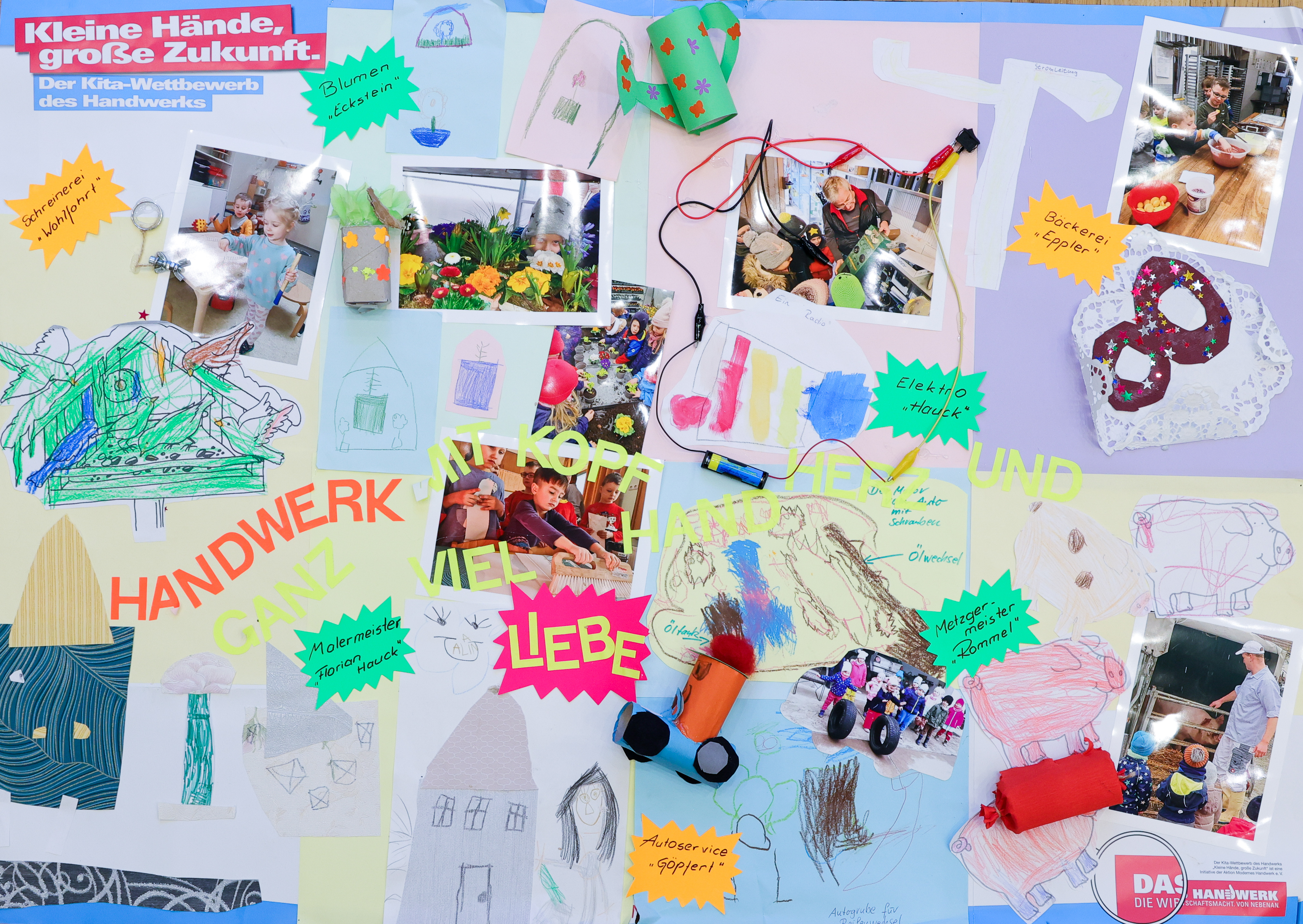 Das Poster der Kneipp-Kita-Naturentdecker ist Landessieger in Thüringen. Foto: © AMH