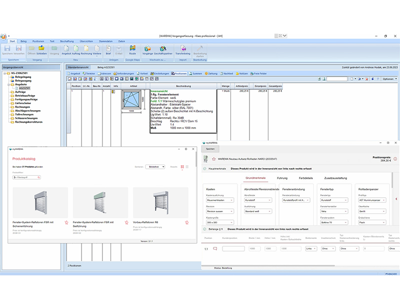 Die Sonnenschutzlösungen lassen sich direkt erfassen und konfigurieren. Möglich wird dies durch eine Schnittstelle zwischen beiden Systemen. Foto: © Warema