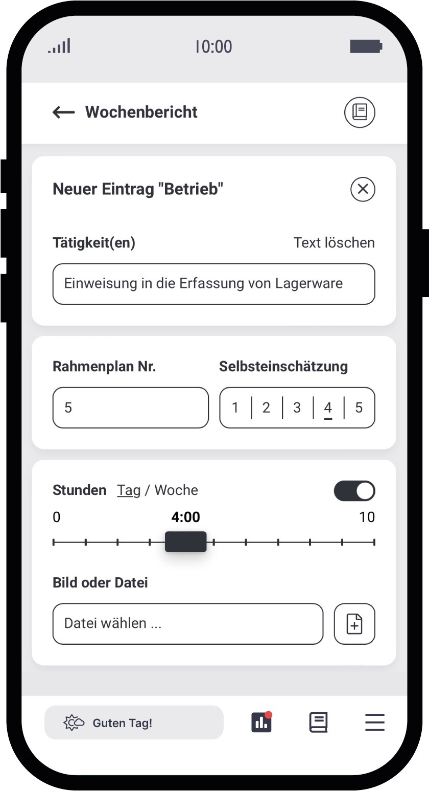 Optional kann der ganzheitliche Ausbildungsnachweis aktiviert werden. Foto: © Zubido GmbH
