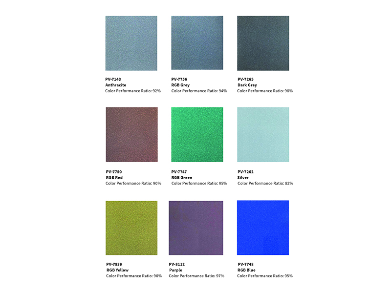 Eine kleine Auswahl der Sprinz SpriColor-PV-Farbwelt. Foto: © Sprinz