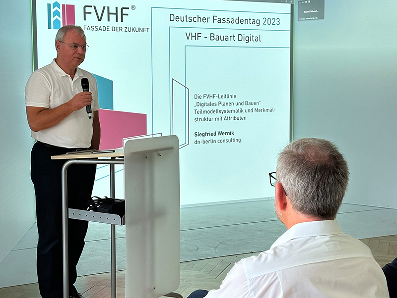 Wegbereiter und Wegbegleiter Siegfried Wernik von dn-berlin consulting unterstützte den FVHF die letzten sieben Jahre auf dem Weg zur Teilmodellsystematik und Merkmalstruktur des VHF-Fachmodell. Foto: © FVHF e.V.