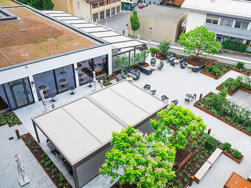 Der Markisenhersteller berät Geschäftskunden ausführlich und begleitet den gesamten Ablauf des Projektes. Foto: © Markilux