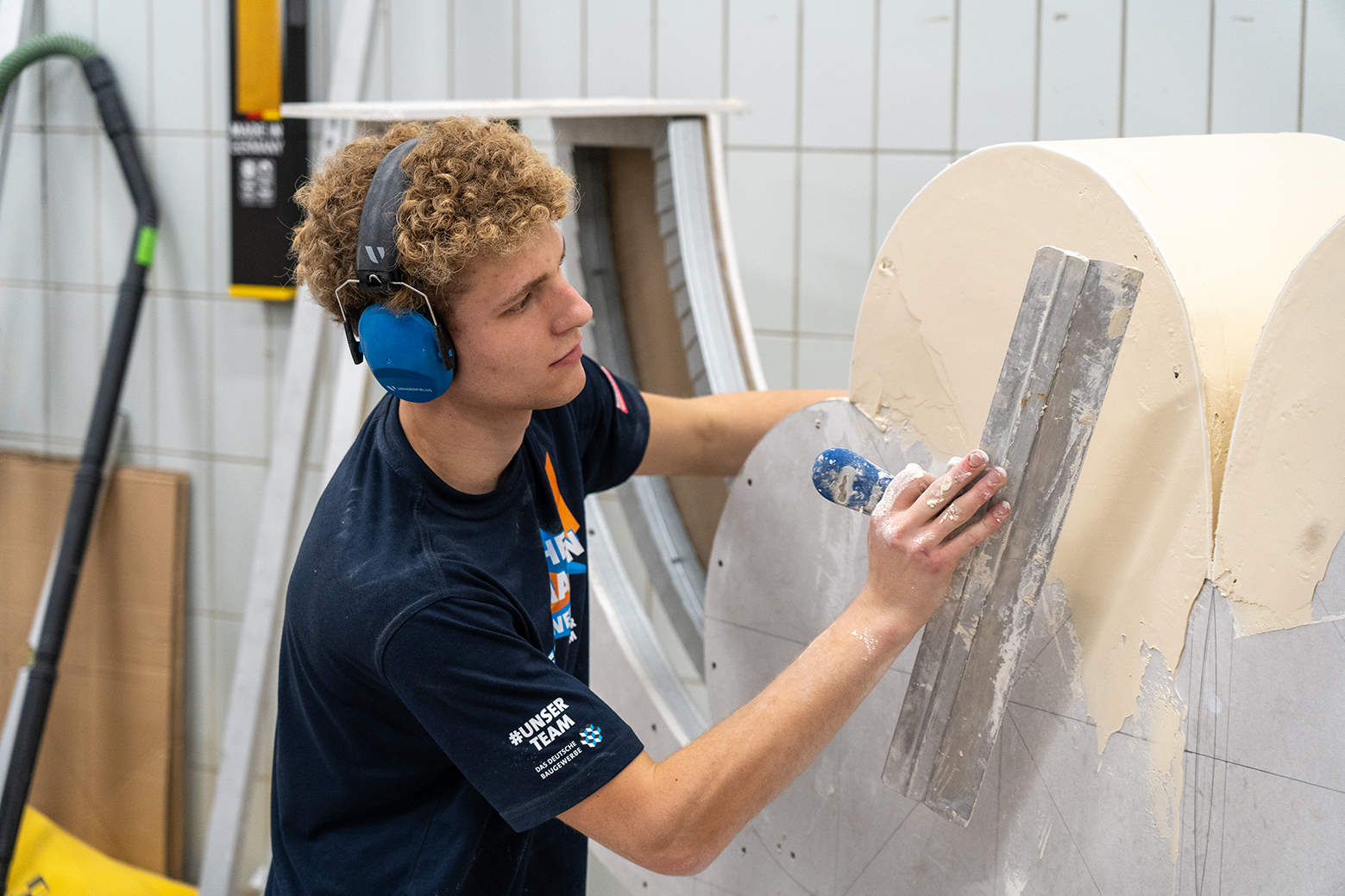 Zweiter Bundessieger der Stuckateure 2023: Maximilian Buerger Foto: © Petra Reidel