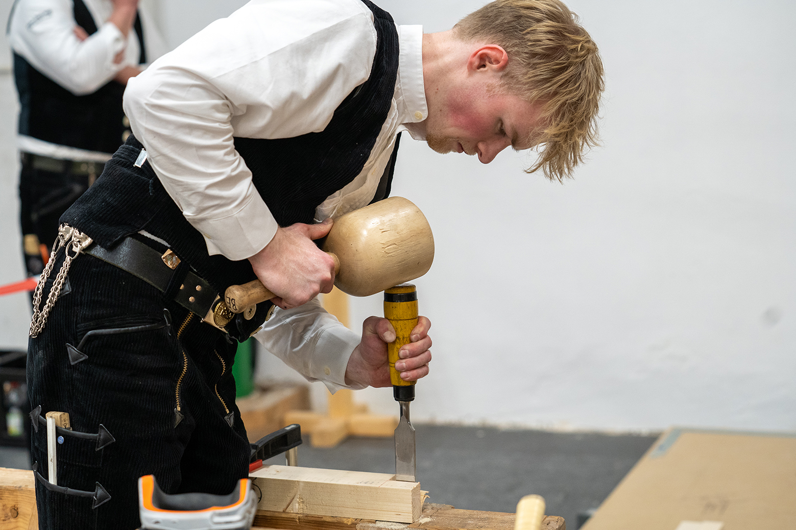 Zweiter Bundessieger der Zimmerer 2023: Bendix Henningsen Foto: © Petra Reidel