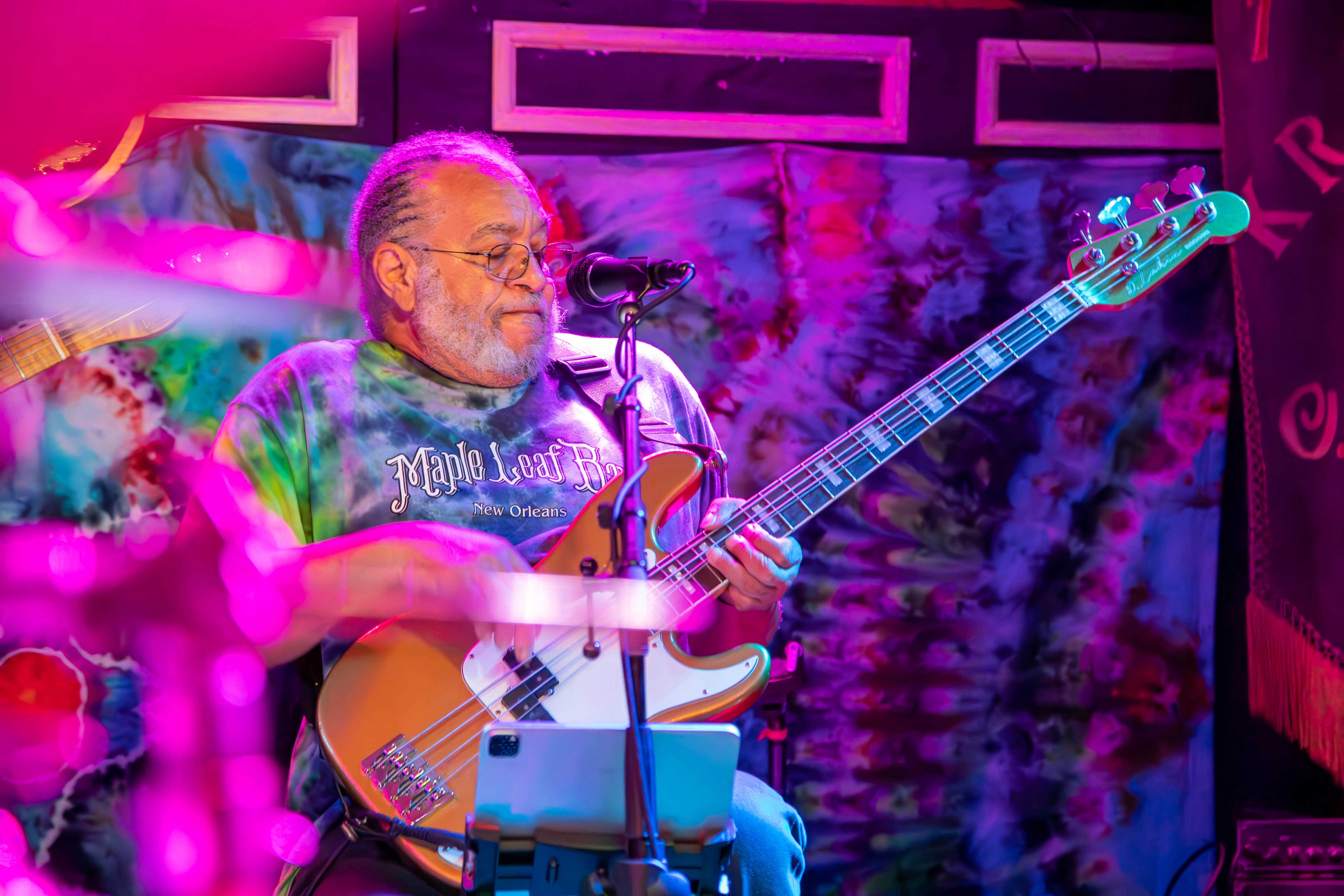 Grammy-Gewinner George Porter Junior in der Maple Leaf Bar Foto: © Michael Soltys