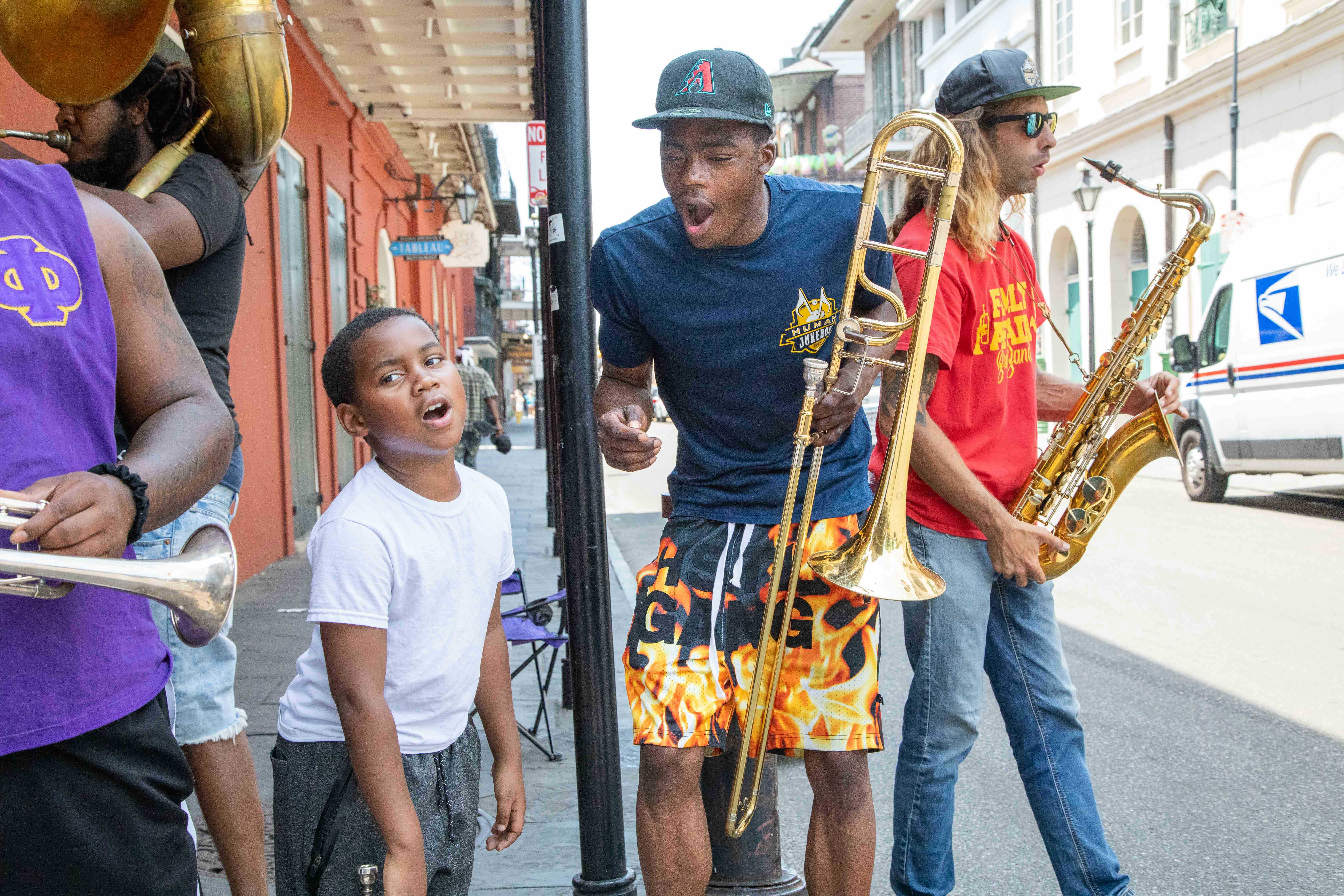 Pop up-Band nahe dem Jackson Square Foto: © Michael Soltys