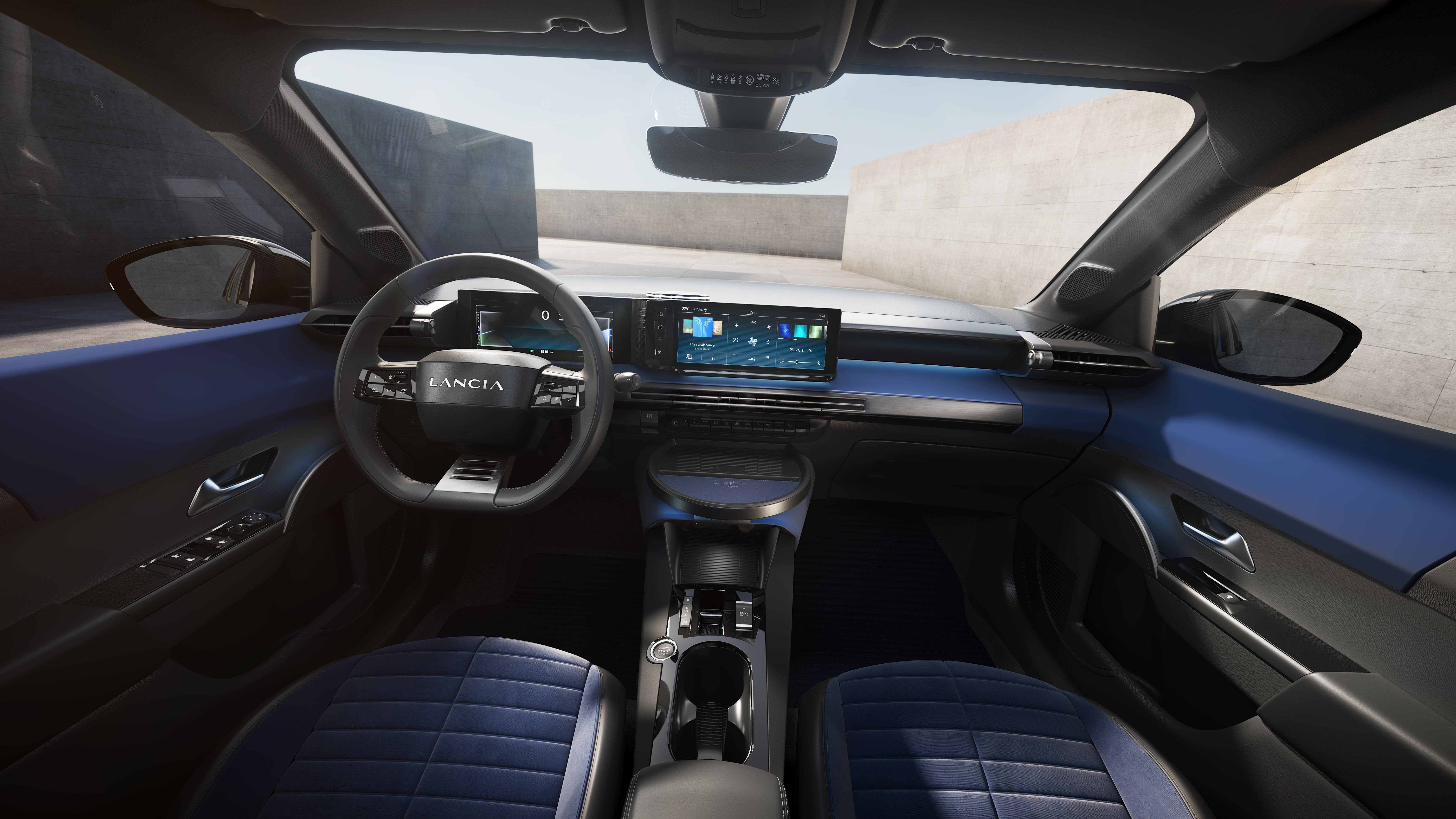Blick auf das digitale Cockpit Foto: © Lancia Blick auf das digitale Cockpit Foto: © Lancia
