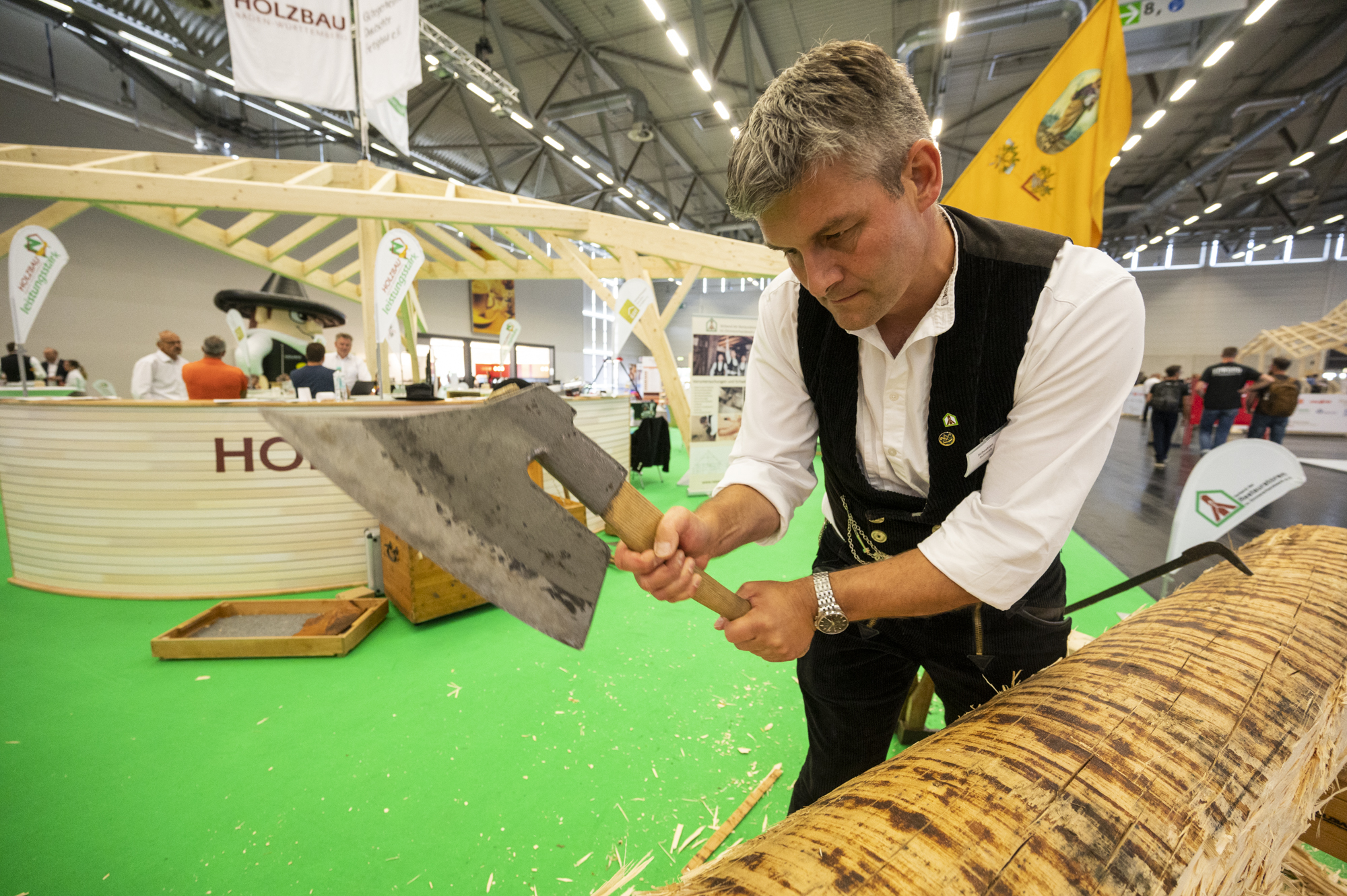 Die Dach+Holz: das Dach- und Holzhandwerk live erleben. Foto: © GHM