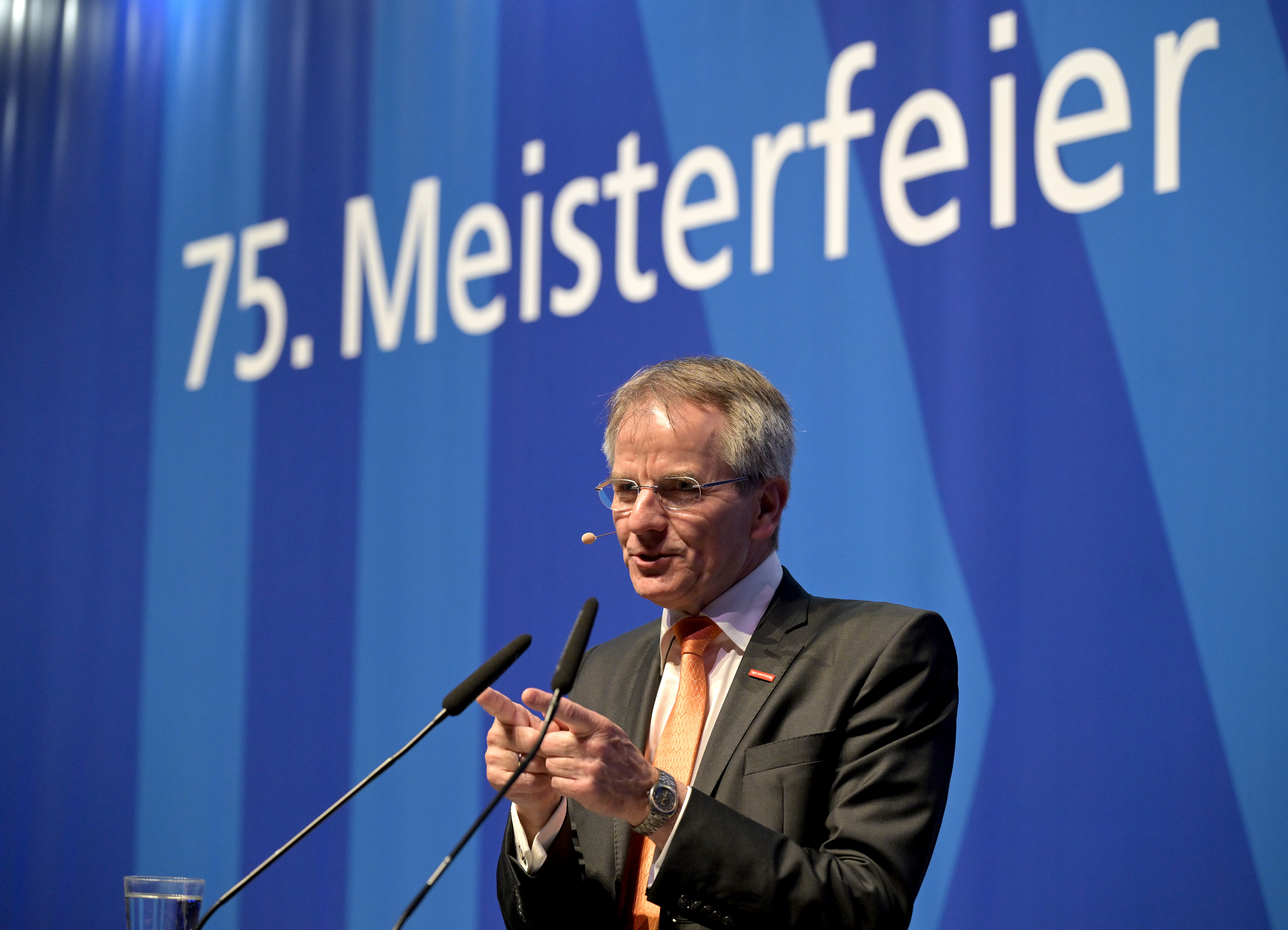 Forderte Entlastung für die Betriebe in Sachen Steuer- und Abgabenlast sowie Bürokratie: Andreas Ehlert, Präsident der Handwerkskammer Düsseldorf. Foto: © Wilfried Meyer