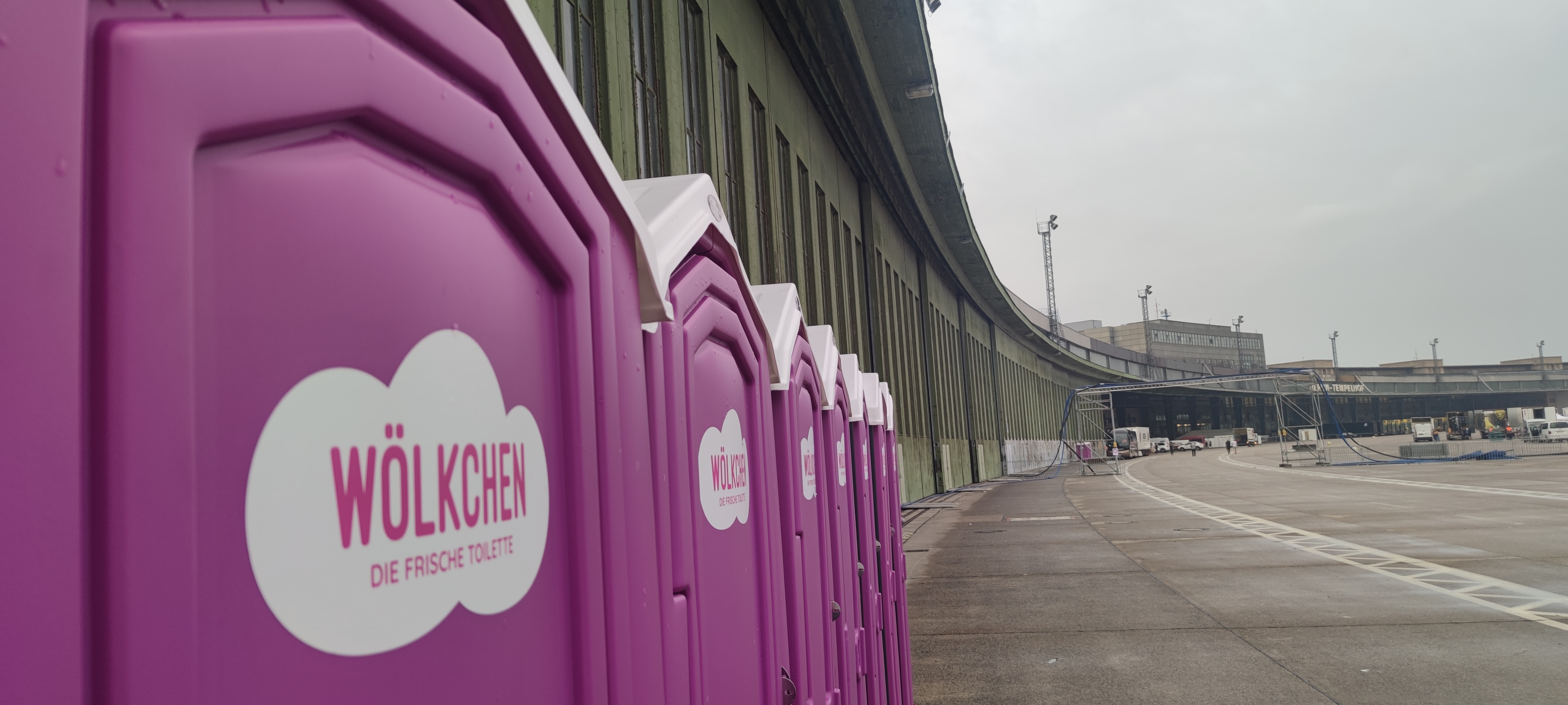 Wölkchen-Toiletten im Einsatz Foto: © Thomas Beyerlein/Wölkchen