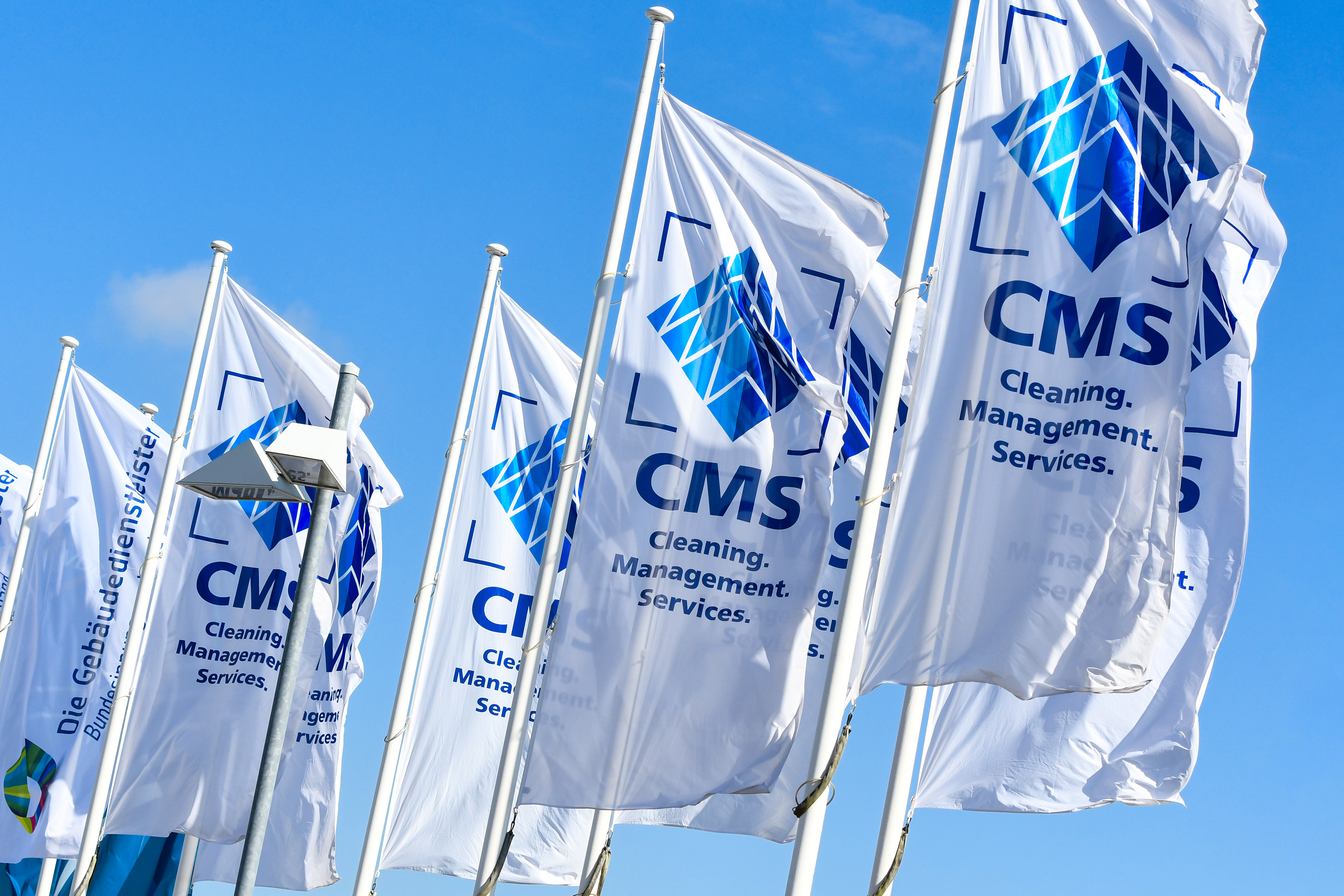 Alles steht schon im Zeichen der CMS Reinigungsfachmesse in Berlin. Foto: © Messe Berlin