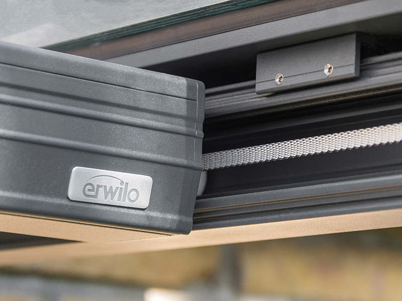 Durch den speziell entwickelten Tuchhalter wird die Montage erheblich vereinfacht. Foto: © Erwilo