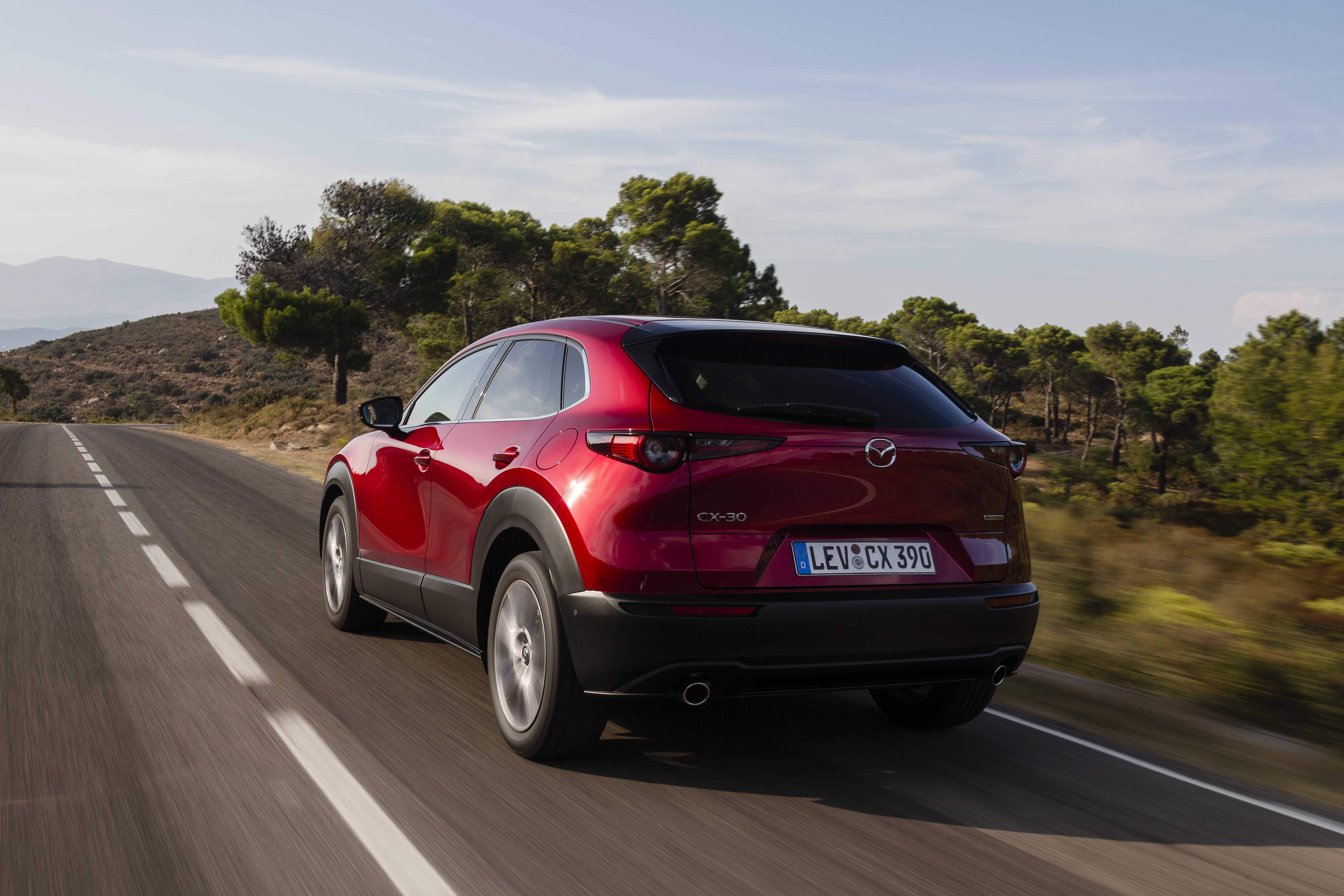 Der neue CX-30, Heckansicht Foto: © Mazda