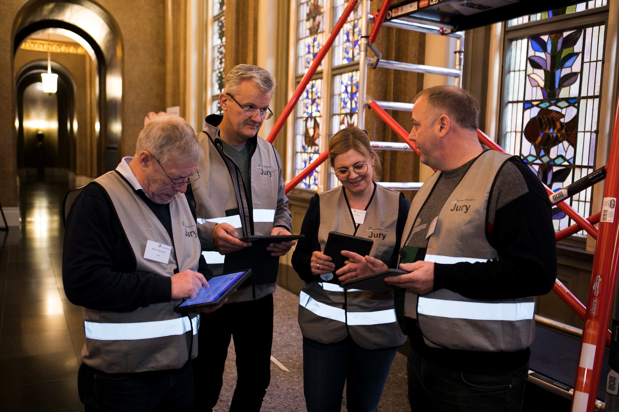 Die Jury bei ihrer Arbeit Foto: © BIV/Berno Buff