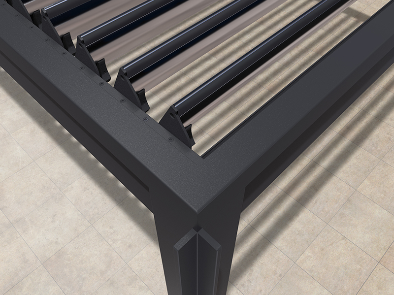 Ein spezielles System aus Temperatur-, Licht- und Regensensoren bestimmt die optimale Ausrichtung der Lamellen. Foto: © Solavinea