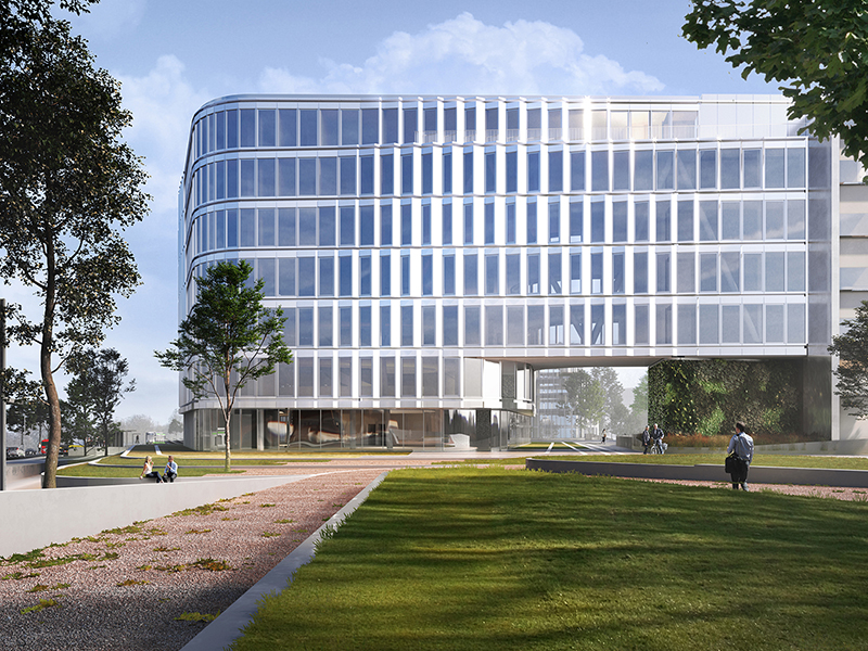 Ende 2020 soll der geplante Neubau des Unternehmens fertiggestellt sein. Foto: © 3XN Architects