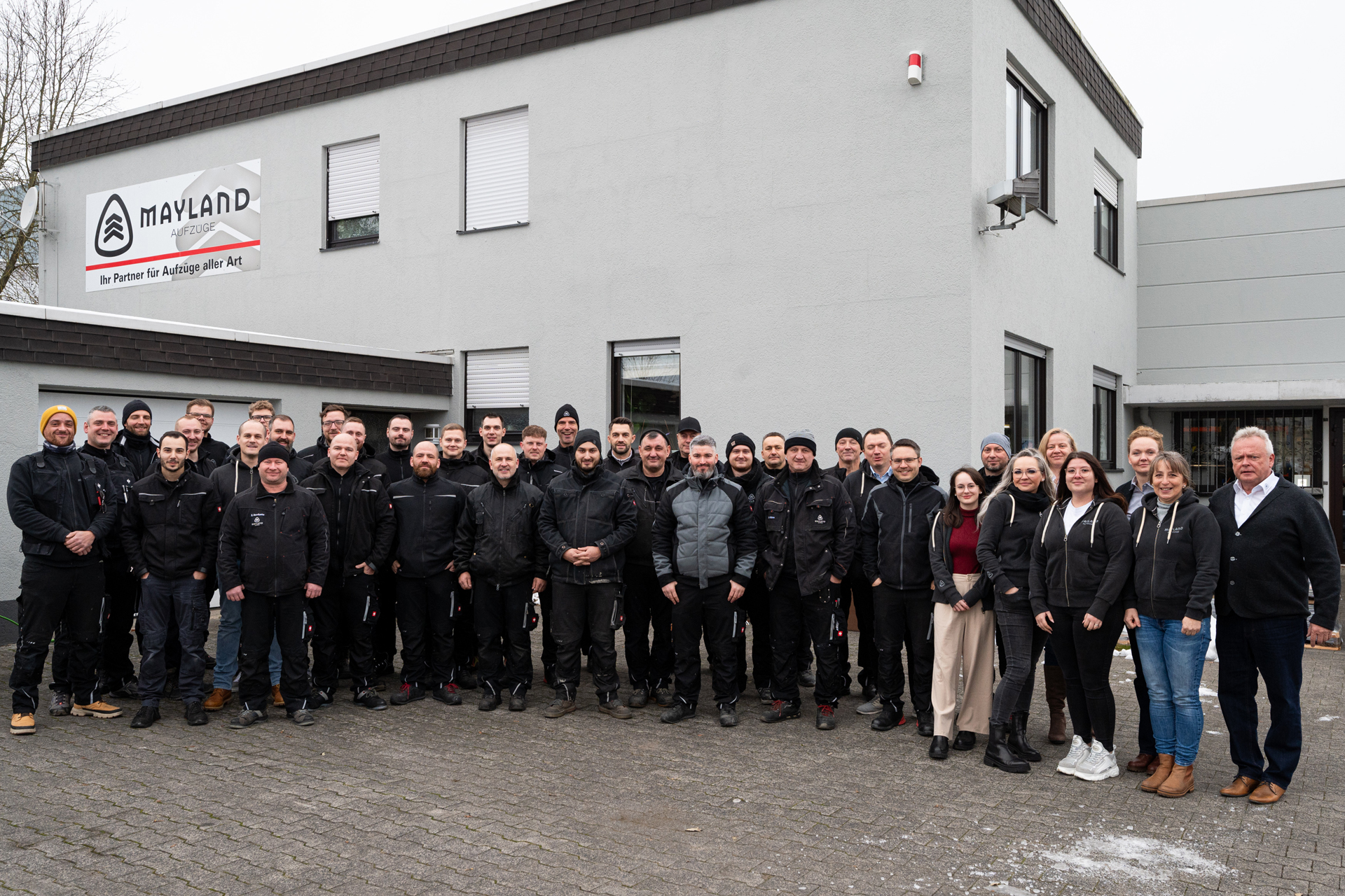 Das Team von Mayland Aufzüge. Foto: © Schindler Deutschland