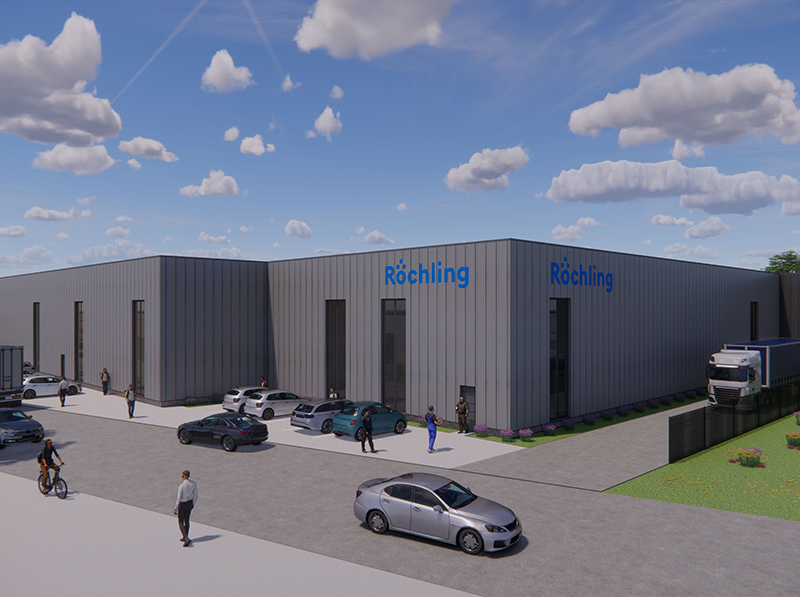 The planned Röchling Industrial Xanten plant. Photo: © Architekturbüro Schomaker & Henschel