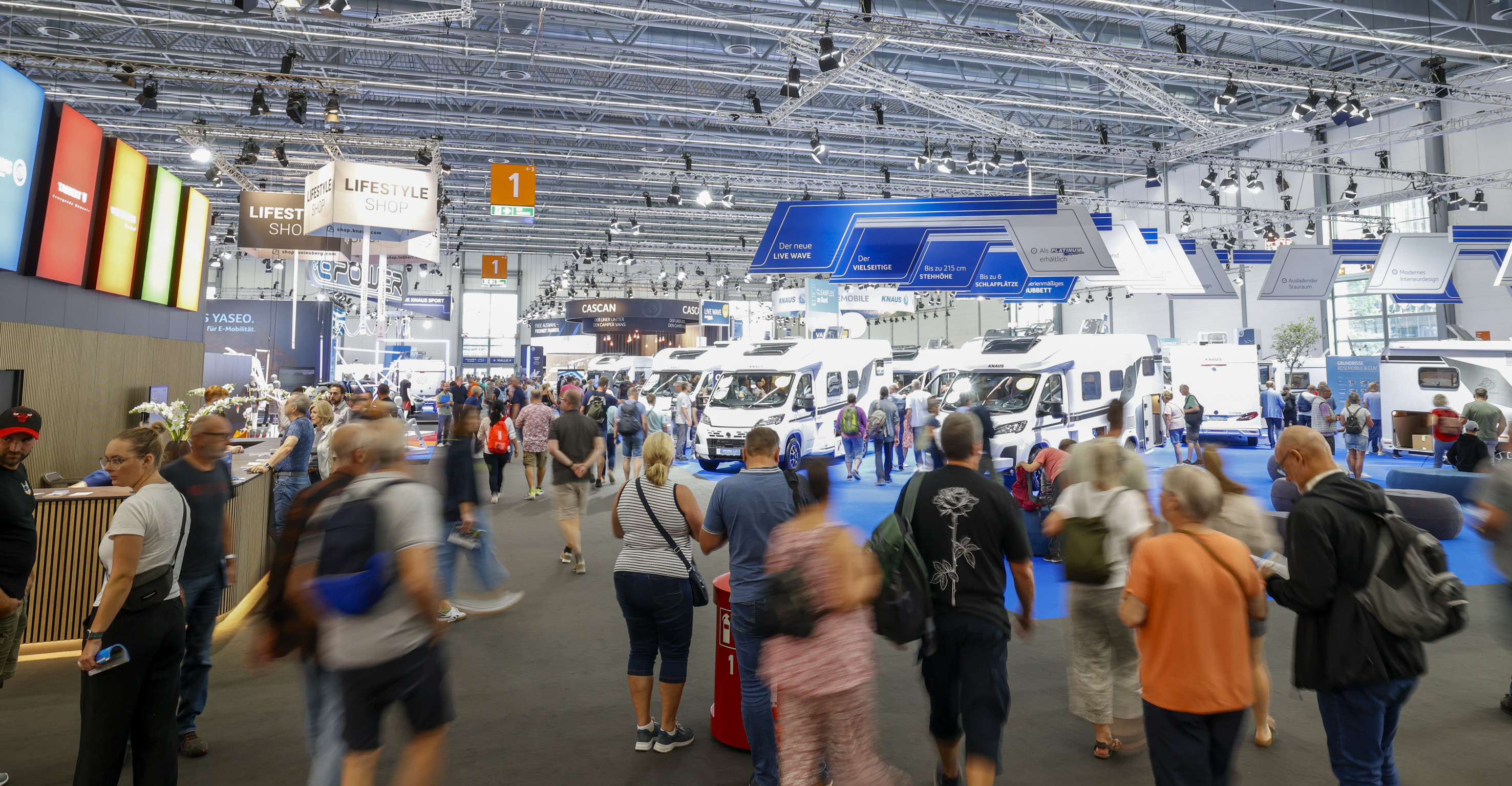 Rund 30 Prozent der Gäste sind Erstbesucher des Caravan Salons. Foto: © Messe Düsseldorf/ctillmann