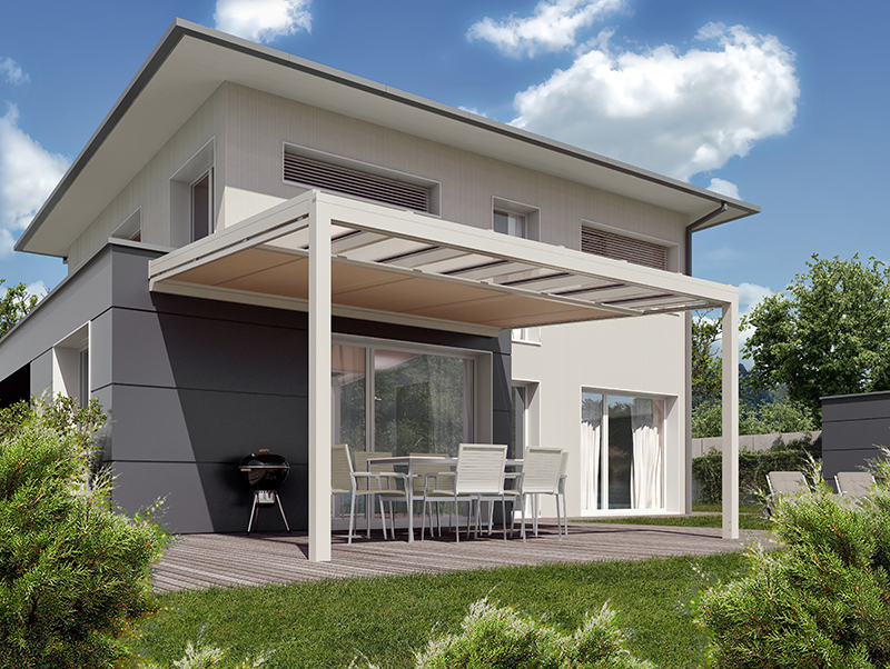 Durch eine ausreichende Zirkulation zwischen Glas und Beschattung erfolgt keine thermische Belastung für das Glas. Foto: © Klaiber