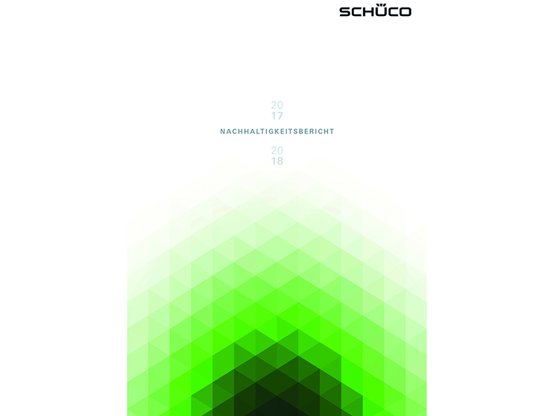 Mit seinem zweiten Nachhaltigkeitsbericht 2017/18 belegt das Unternehmen sein ökonomisches, ökologisches und soziales Engagement für mehr Klima- und Umweltschutz. Foto: © Schüco International KG 