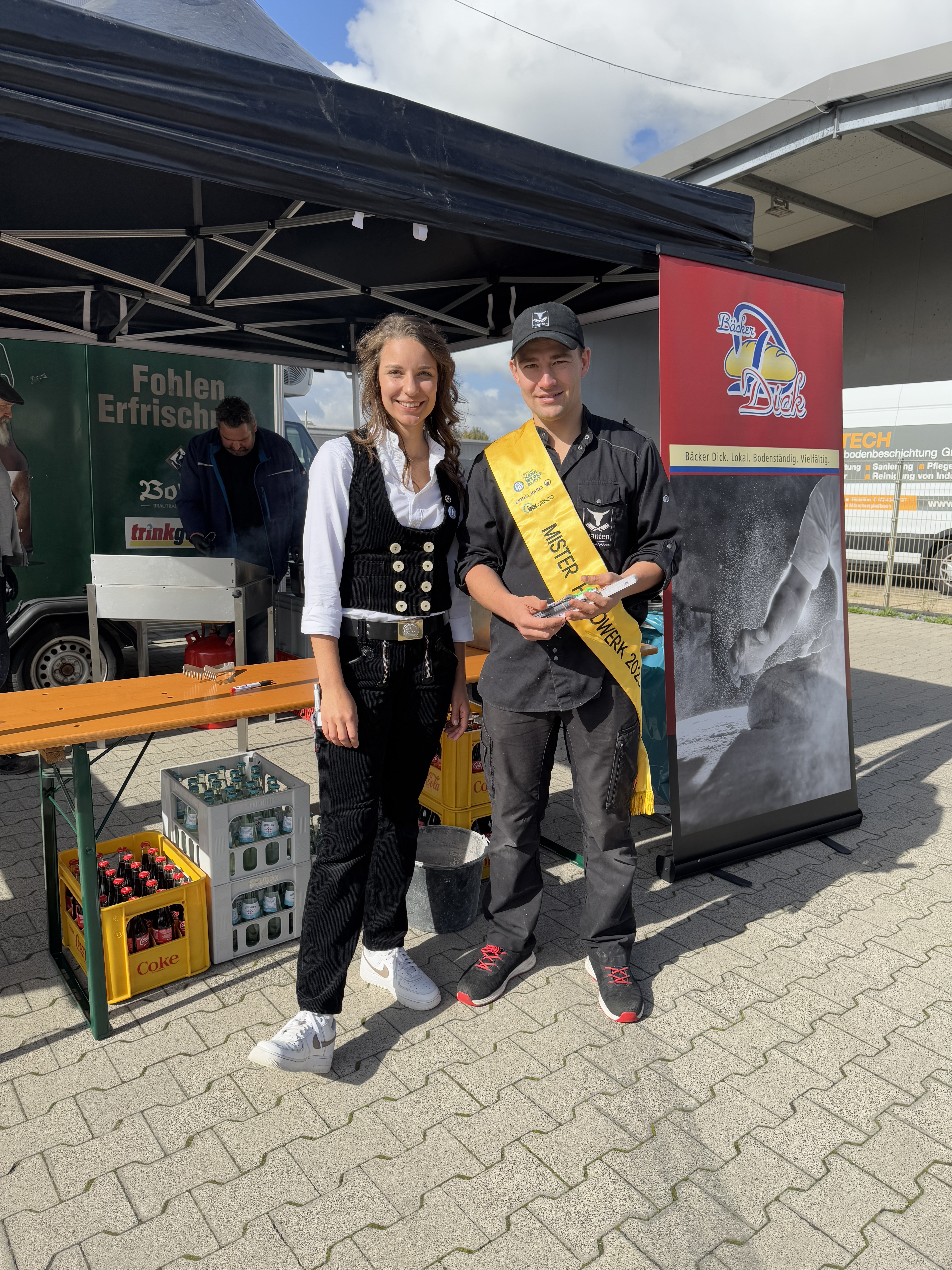 Initatorin Jule Rombey mit Metzgermeister und Mister Handwerk 2025, Marius Hanten. Foto: © Verena S. Ulbrich/DHB