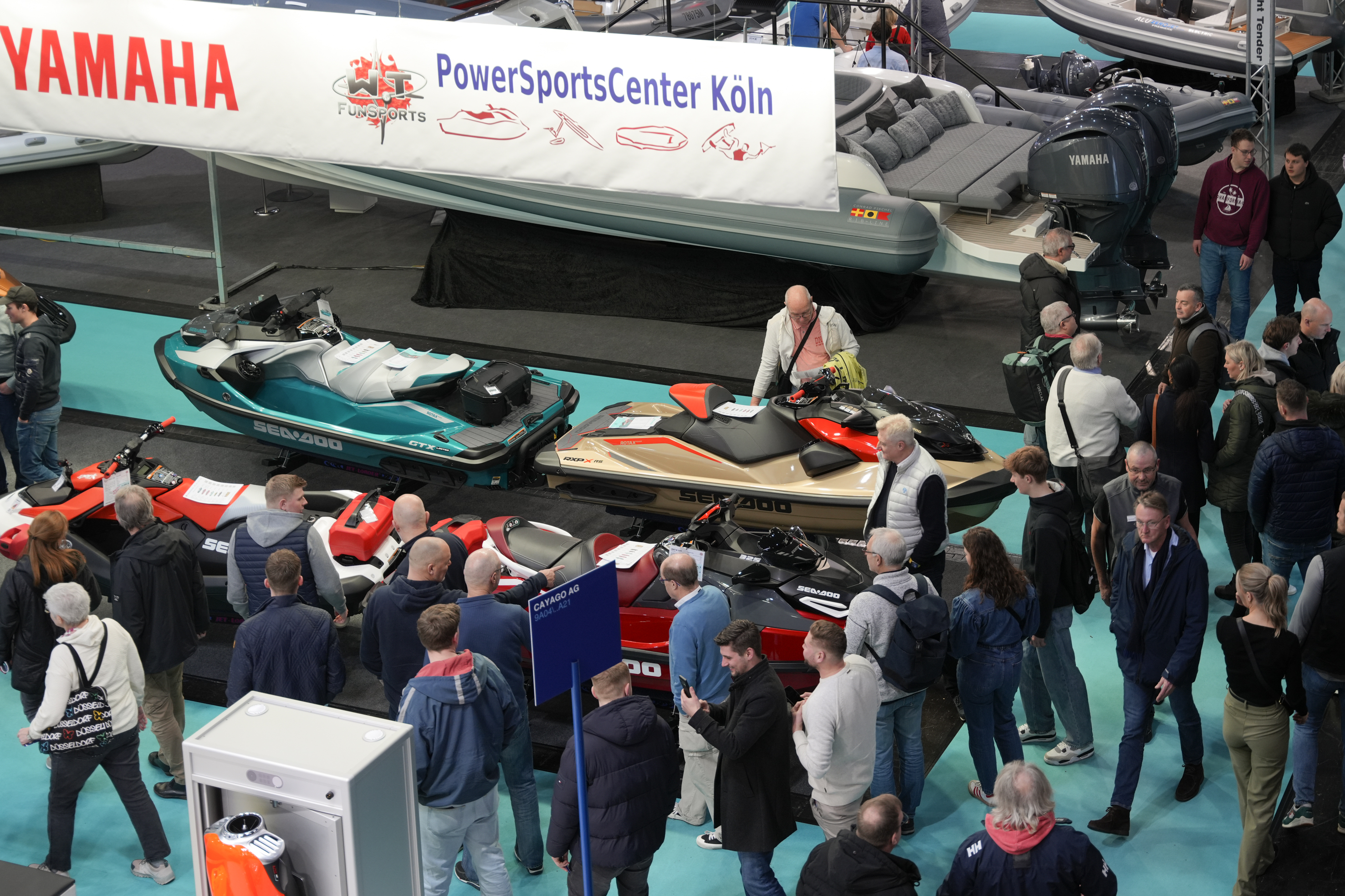 Ein Ausschnitt aus der letztjährigen boot zum Thema Motorboote. Foto: © Messe Düsseldorf/ctillmann