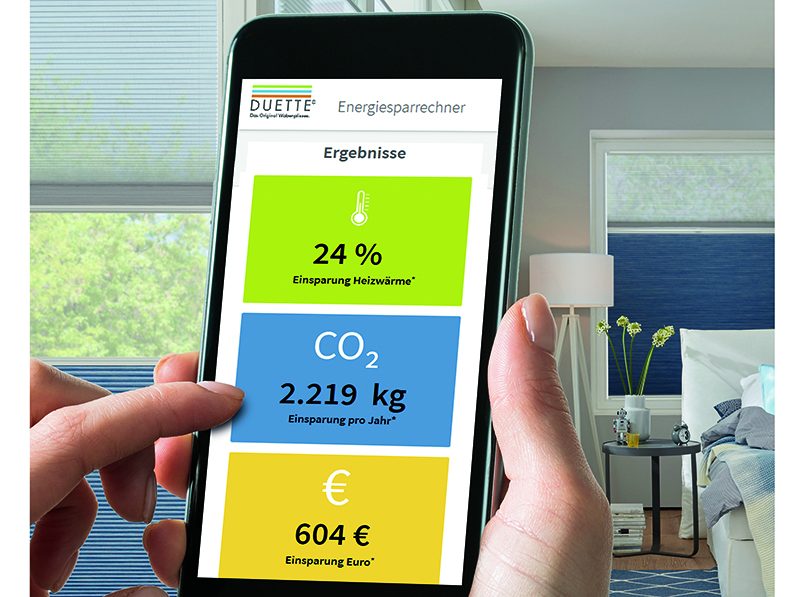 Mit dem Energiesparrechner lässt sich das individuelle Einsparpotential einfach und schnell berechnen. Foto: © Duette