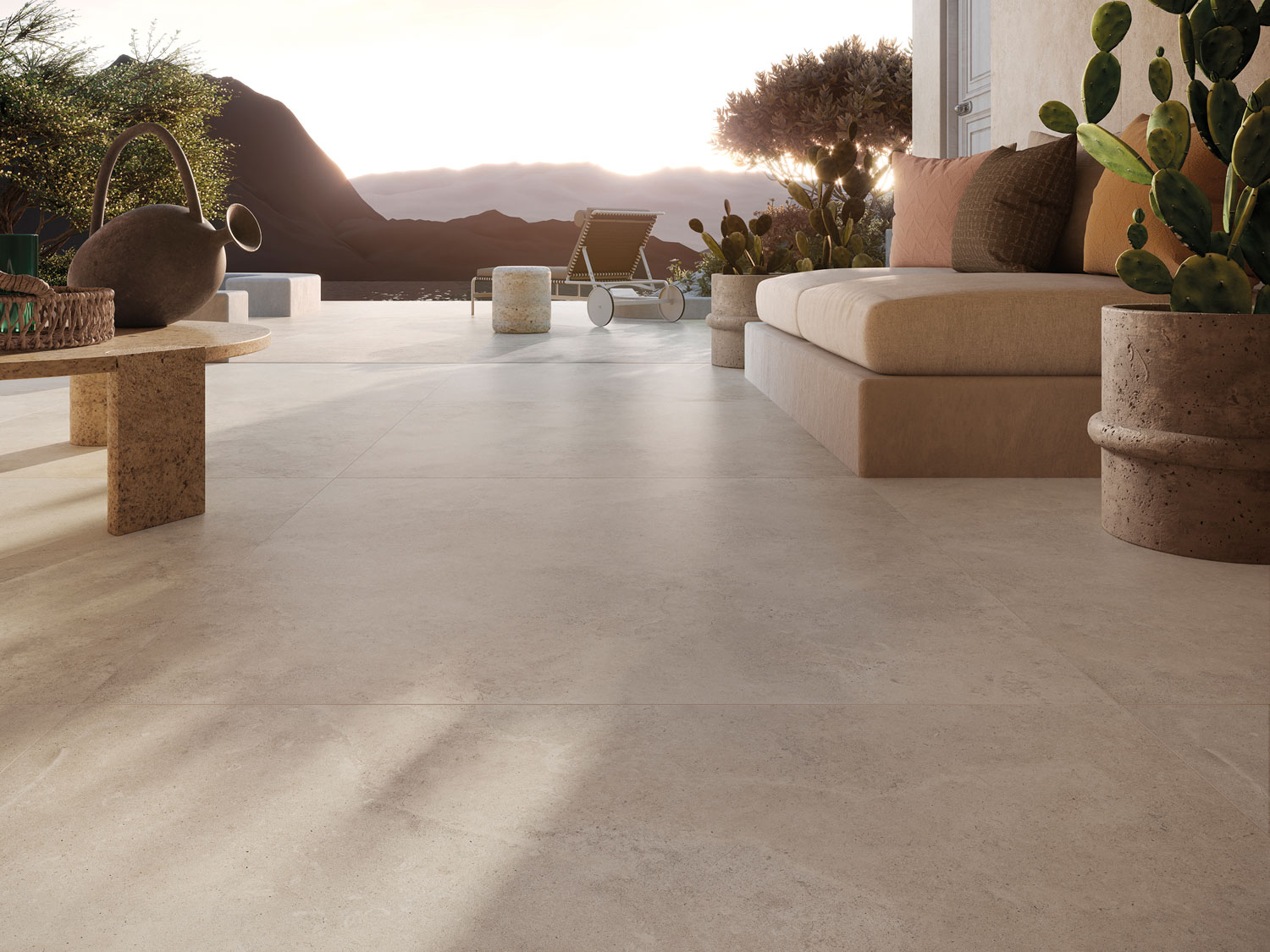 Die Kombination aus technischer Präzision, natürlicher Optik und hoher Widerstandsfähigkeit erfüllt die Anforderungen moderner Outdoor-Projekte. Foto: © Cotto d’Este