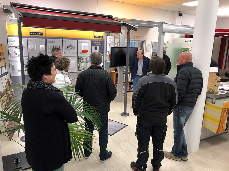 Der Großteil der Veranstaltungen fand bei Fachhandwerksbetrieben vor Ort statt. Foto: © Somfy