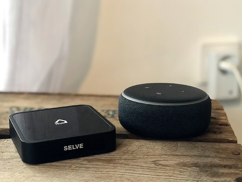 Die Box macht ebenso die Steuerung des Hauses mit dem Sprachassistent Amazon Alexa möglich. Foto: © Selve