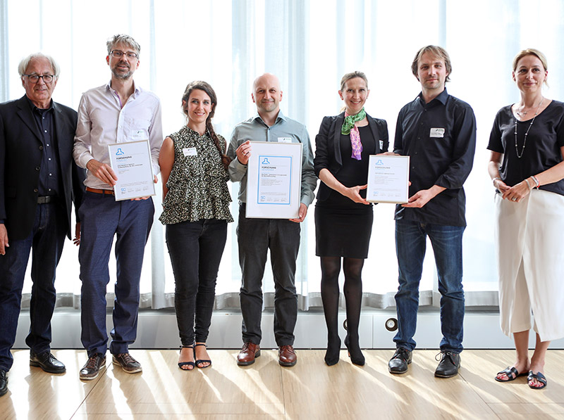 Die Gewinner 2019 in der Kategorie Forschung. Foto: © DGNB