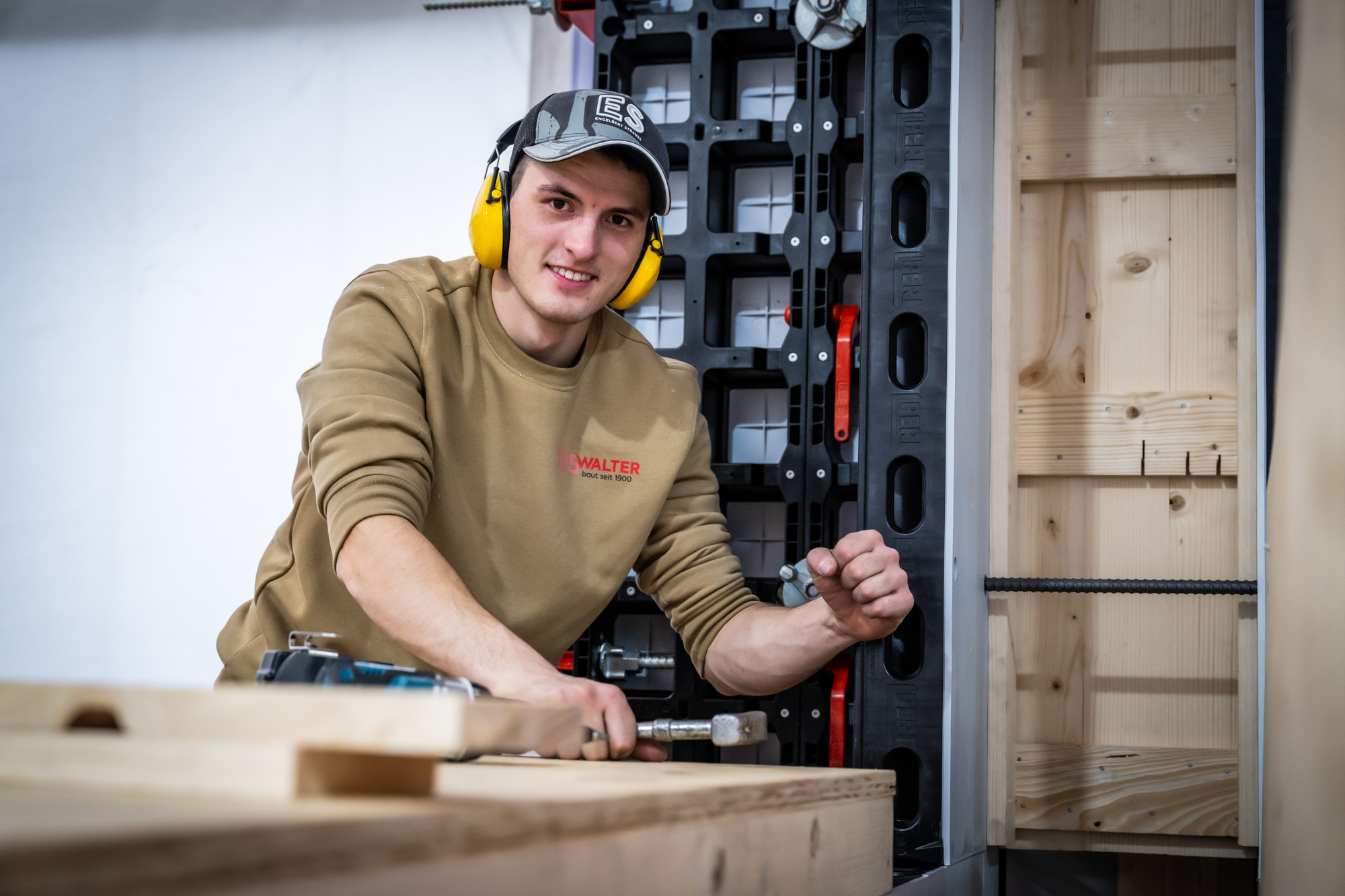 Schon während des Wettbewerbs voller Zuversicht: Beton- und Stahlbetonbauer Jakob Distler Foto: © ZDB/Claudius Pflug