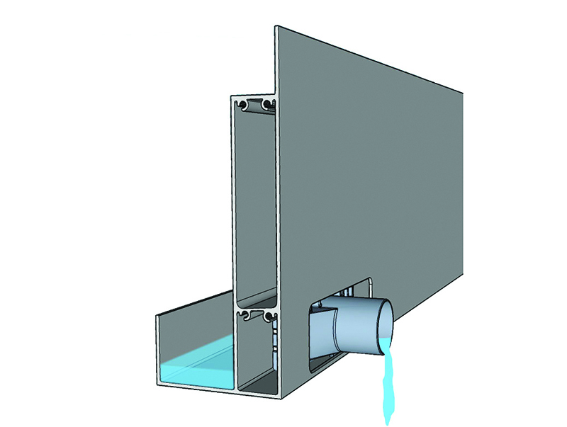 Zudem wurde der seitliche (integrierte) Wasserabfluss überarbeitet. Foto: © Renson