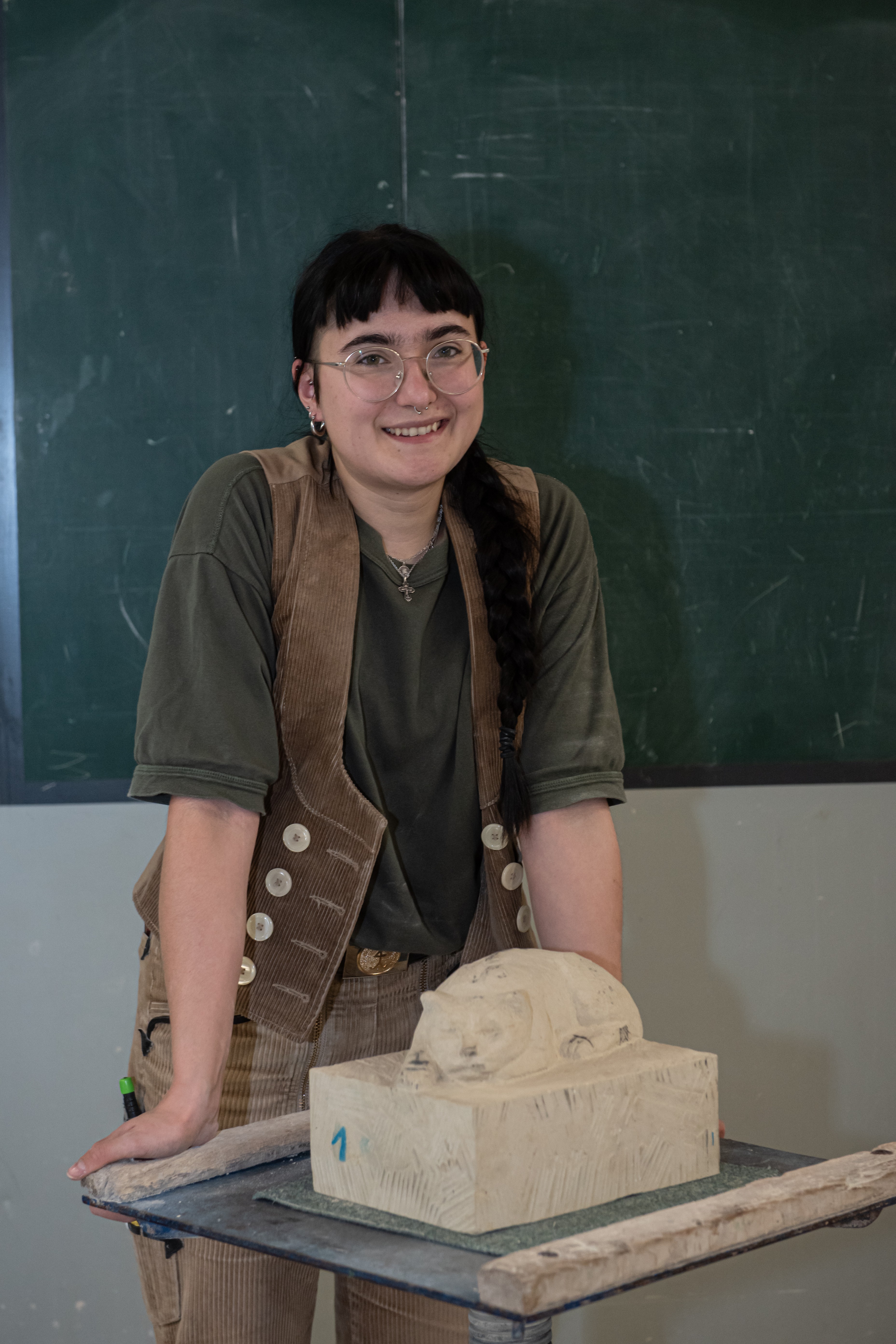 Pia Johanna Schartel ist Deutschlands beste Jung-Steinbildhauerin 2025 Foto: © Fotowerk Halle/Bianca Fröbus-Baum