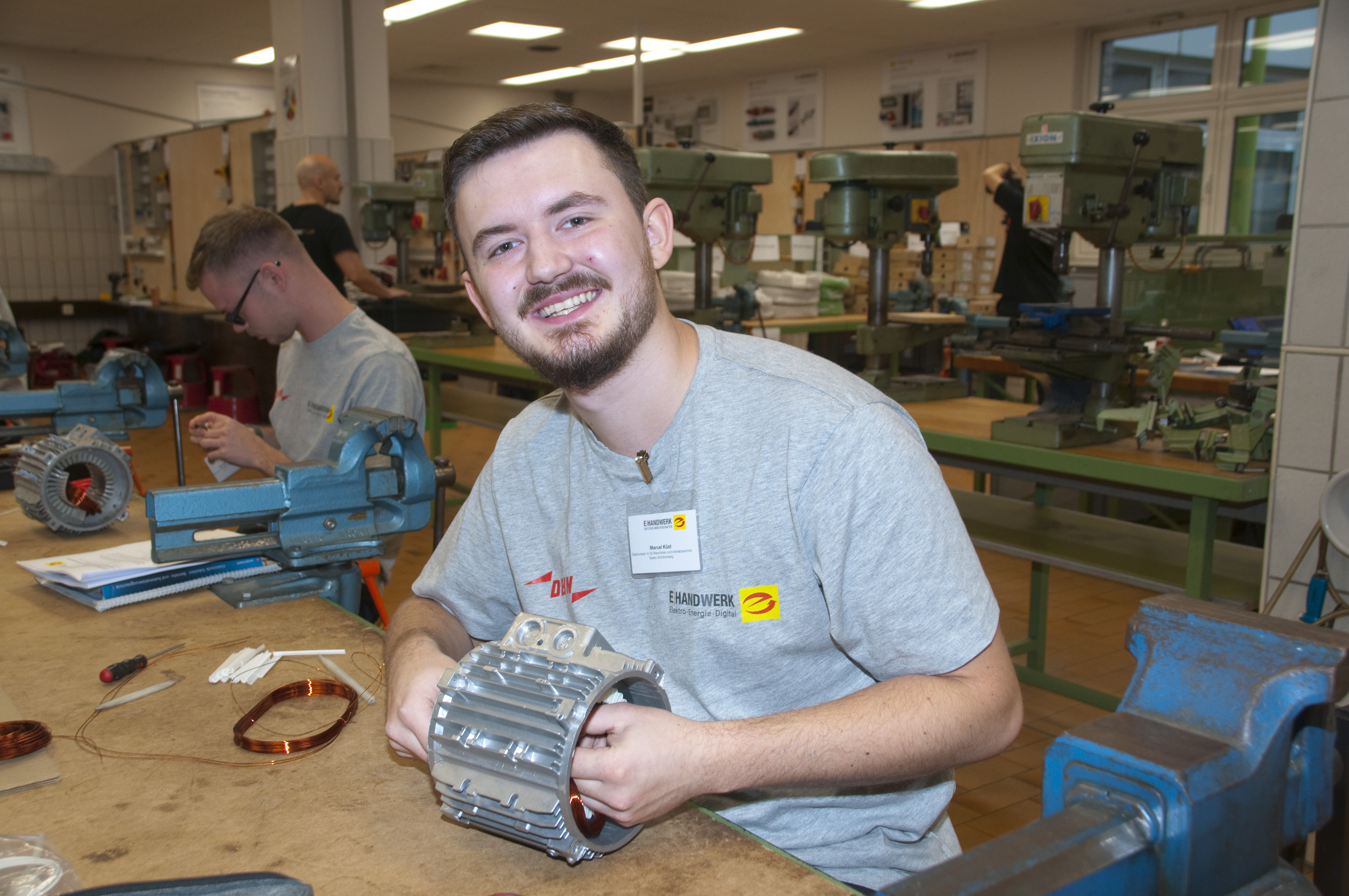 Marcel Küst, Erster Bundessieger bei den Elektronikern für Maschinen und Antriebstechnik 2025 Foto: © ZVEH/Jessica Franke