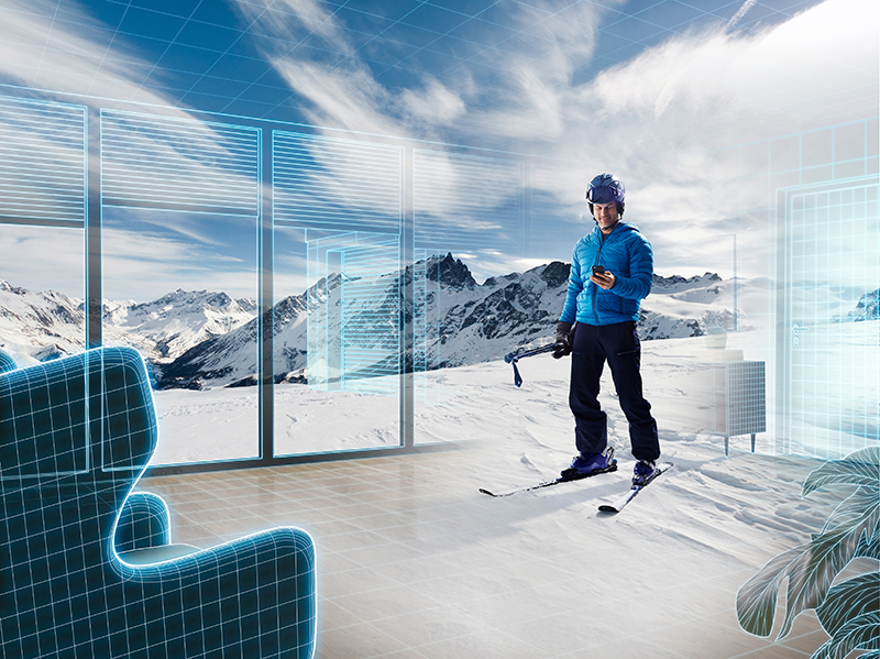 Rollladen-, Sonnenschutz-, Rolltor-, Fenster- und Türsysteme lassen sich durch das Einbinden in Smart Home-Systeme clever steuern – ob zu Hause oder unterwegs. Foto: © Heroal