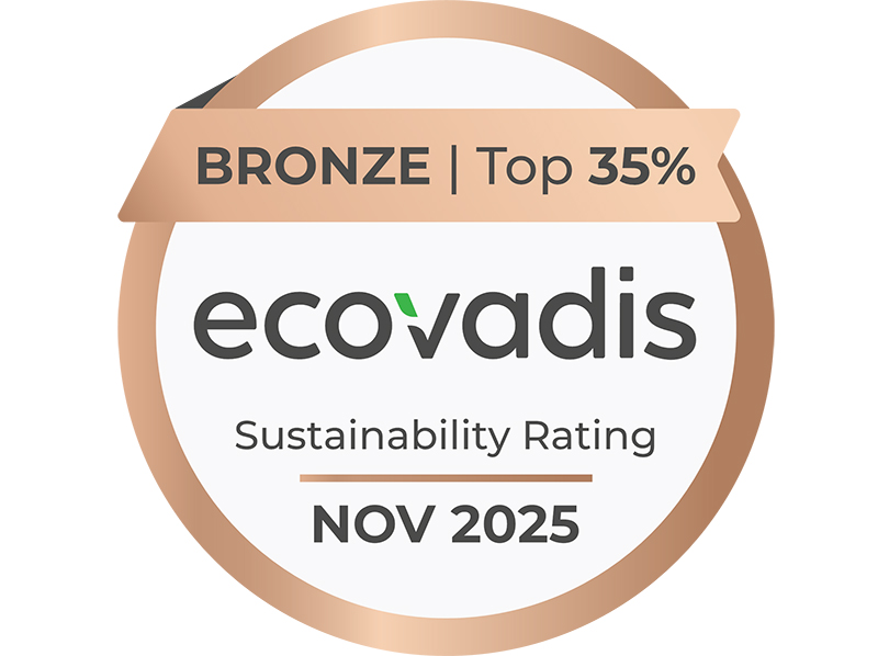 Das Nachhaltigkeitsengagement von Geze wurde erstmals mit der Bronze-Medaille im EcoVadis Sustainability-Rating belohnt. Foto: © EcoVadis