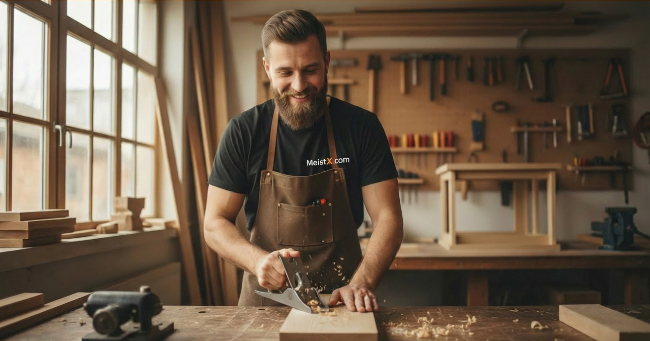Mit Postings aus dem Betriebsalltag wecken Handwerker Interesse an ihrer Arbeit und k&ouml;nnen potenzielle Kunden akquirieren. Foto: © meistx.com