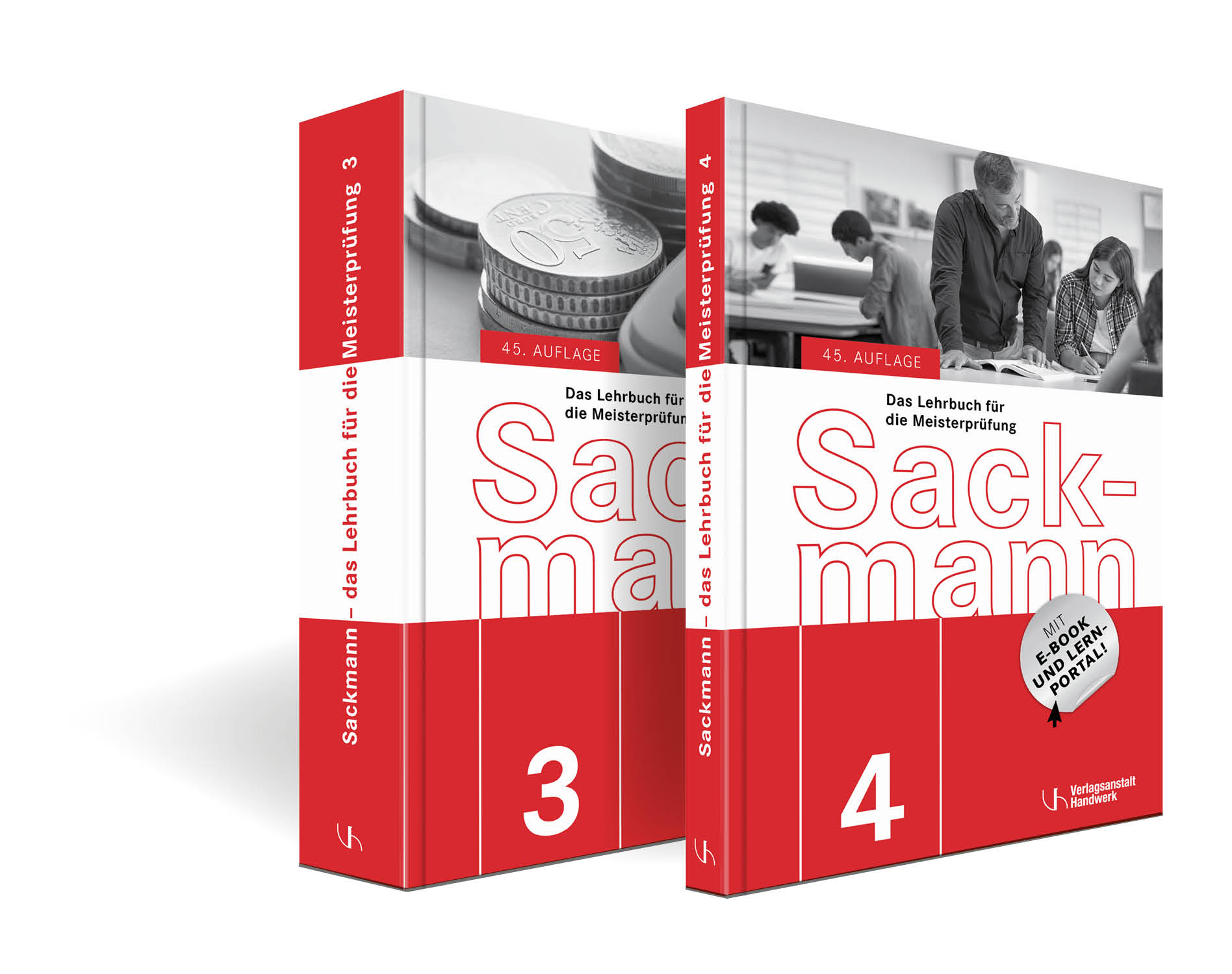 Die Lehrb&uuml;cher Sackmann Teil&nbsp;3 und Teil 4 sind &shy;inzwischen in der 45.&nbsp;&shy;Auflage und haben durch die Ent&shy;wicklung zus&auml;tzlicher Online-Lernmedien den Weg ins &shy;digitale Zeitalter gefunden. Foto: © Bildarchiv VH