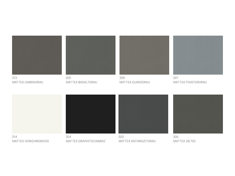 Ganz neu f&uuml;hrt Deceuninck acht Mattex Folien mit extrem matter Optik und neuartiger, kratzunempfindliche Narbung ein. Foto: © Deceuninck Germany GmbH