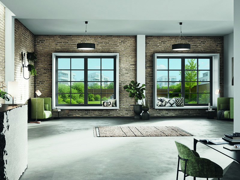 Reminiszenz ans Bauhaus: Metallische T&ouml;ne, schmale Konturen. Foto: © Schüco