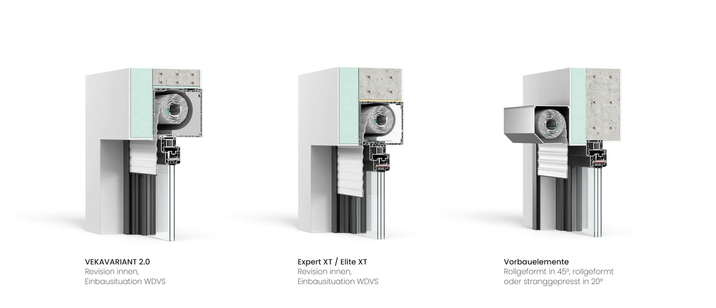 Ein Blick auf einige verschiedene Einbau&shy;situationen. Das Unternehmen bietet auch im Bereich Sanierungen L&ouml;sungen an, mit denen Bestandsbauten komfortabel aufgewertet werden k&ouml;nnen. Foto: © DuoTherm