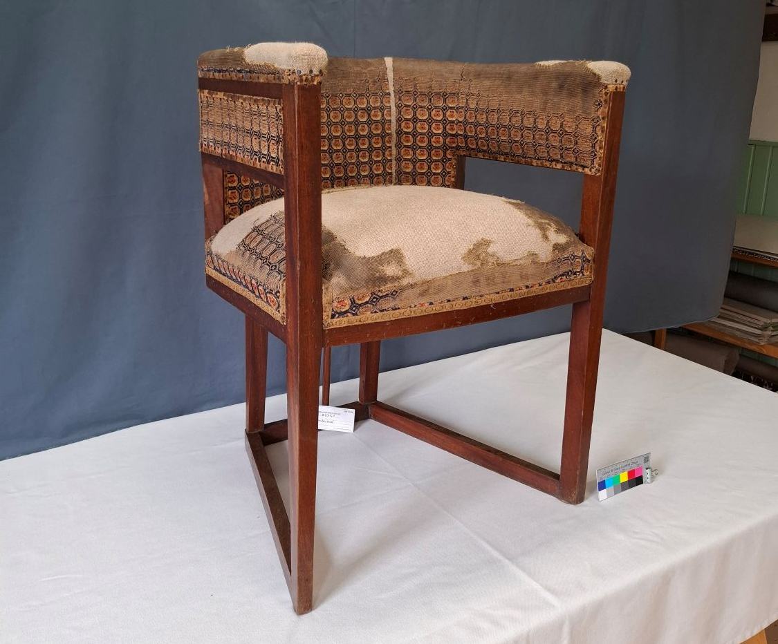 Der Jugendstilstuhl nach der Restaurierung. Heute steht er in der L&ouml;ffler Collection. Foto: © Silke Peukert