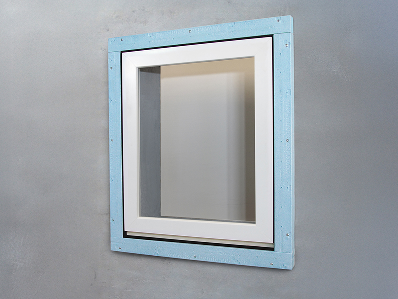 Das umweltfreundliche Vorwandmontagesystem Iso-Top Winframer Typ 3 Blue Line erg&auml;nzt die umwelt- und klimafreundliche Bio-Produktlinie Blue Line von Iso-Chemie. Foto: © ISO-Chemie GmbH