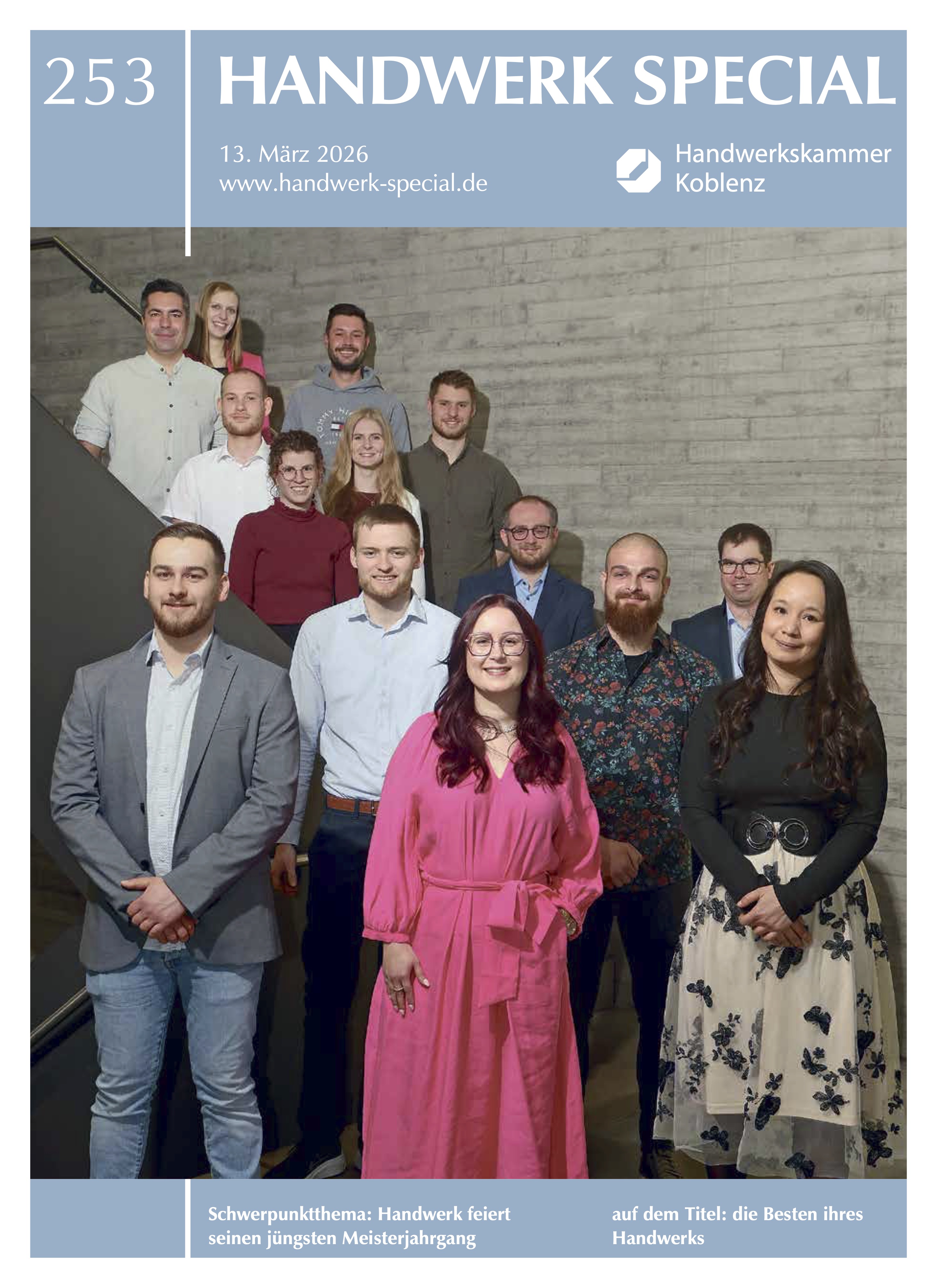 Das Magazin Handwerk Special h&auml;lt wieder viele spannende Geschichten aus dem und &uuml;ber das Handwerk bereit. Foto: © HwK Koblenz (Titelbild: Michael Jordan) 