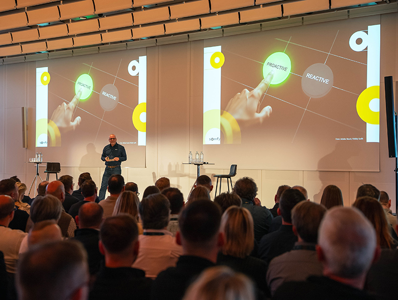 Die Veranstaltung bot einen pr&auml;gnanten &Uuml;berblick &uuml;ber aktuelle Megatrends und die Herausforderungen der Branche. Foto: © Somfy