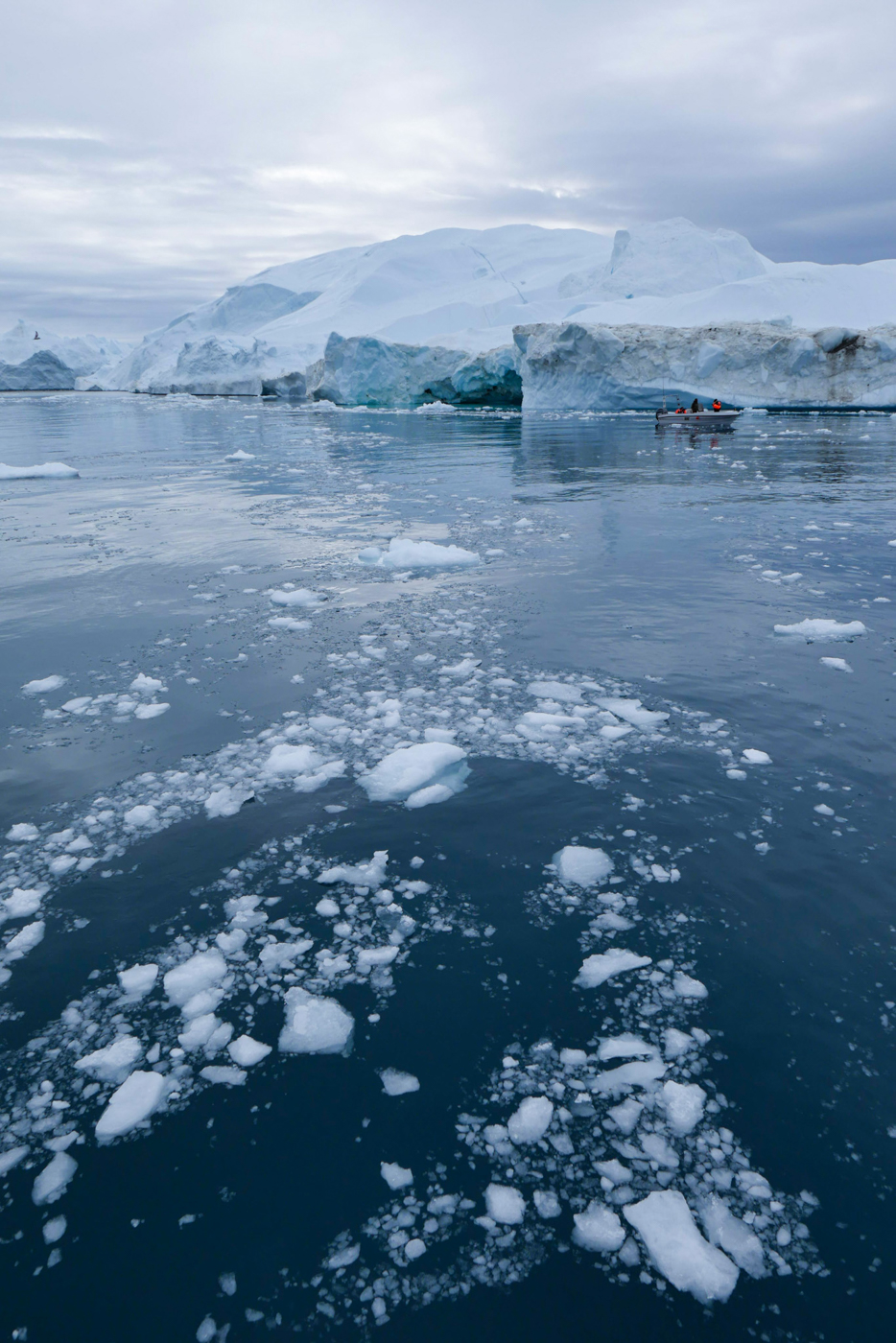 Der Eisfjord Kangia bei Ilulissat geh&ouml;rt seit 2004 zum Weltnaturerbe der UNESCO. Foto: © Marion Schwarzmann