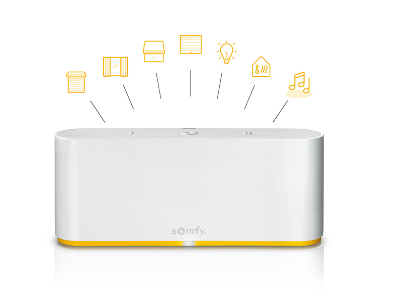 Der modulare Aufbau erm&ouml;glicht ma&szlig;geschneiderte Installationen und flexible Erweiterungen mit bis zu 300 smarten Produkten. Foto: © Somfy